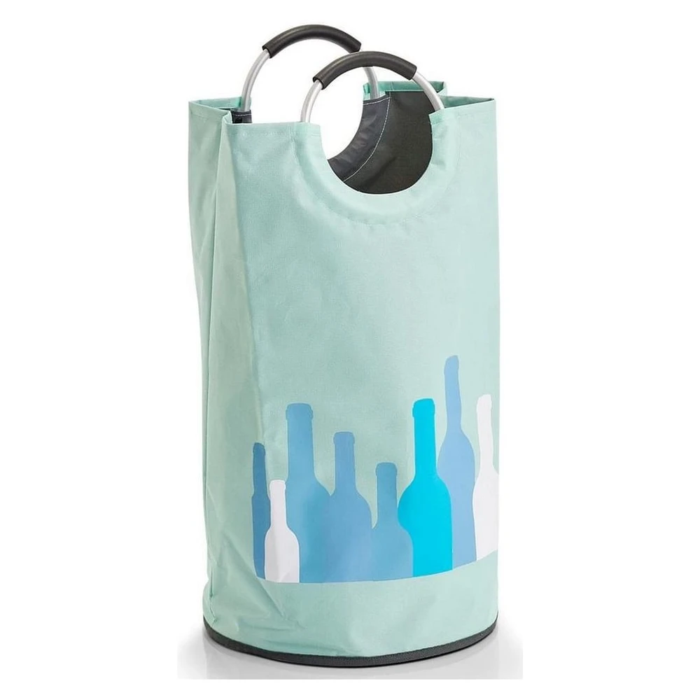 Zeller Present Flaschensammler, 69L, Polyester, mint-blau/weiß